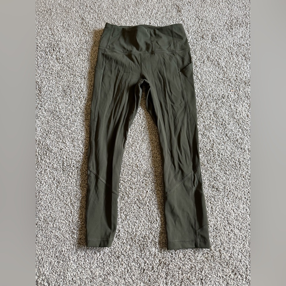 Lululemon green leggings size 4